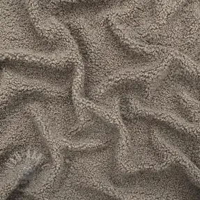Coat fabric TEDDY taupe