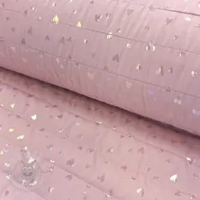 Stepped fabric FOIL Hearts