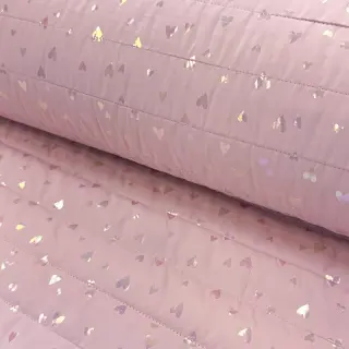Stepped fabric FOIL Hearts