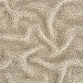 Coat fabric TEDDY light sand
