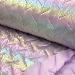 Stepped fabric Stepped foil light lilac