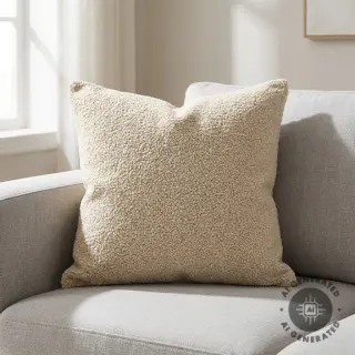 Coat fabric TEDDY light sand