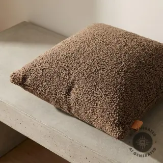 Coat fabric TEDDY taupe