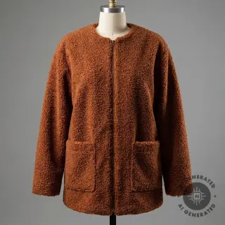 Coat TEDDY rust