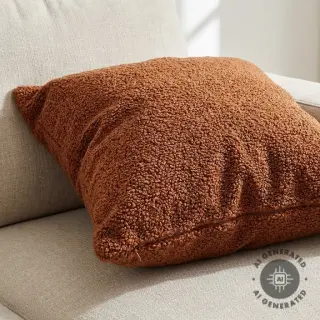 Coat TEDDY rust