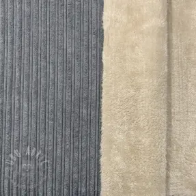 Corduroy Cofur fleece grey