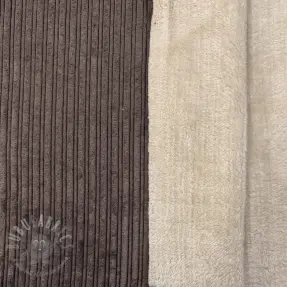 Corduroy Cofur fleece dark brown