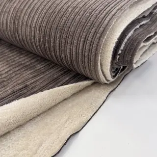 Corduroy Cofur fleece dark brown