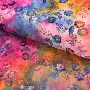 Fine corduroy TIE DYE 21W Catchy design G