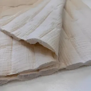 Double gauze/muslin STEPPED Bows natural