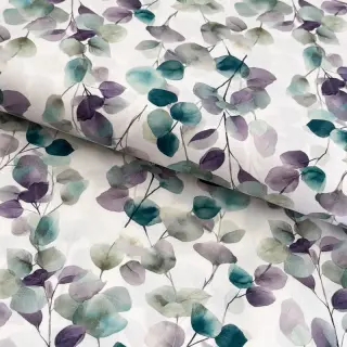 Cotton fabric Eucalypt white digital print