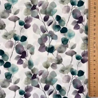 Cotton fabric Eucalypt white digital print
