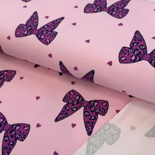 Sweat fabric Animal skin bows design C
