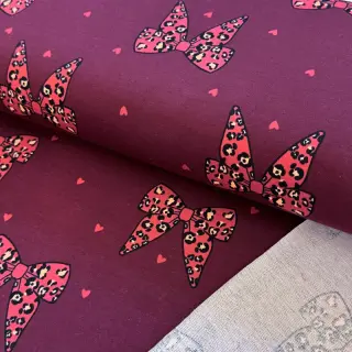 Sweat fabric Animal skin bows design B