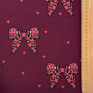Sweat fabric Animal skin bows design B