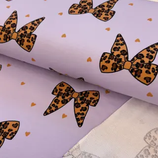 Sweat fabric Animal skin bows design A
