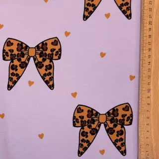 Sweat fabric Animal skin bows design A