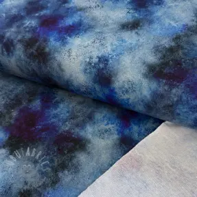 Sweat fabric TIE-DYE blue digital print