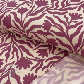 Sweat Flowers burgundy SIMPLY NATURAL