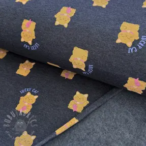 Sweat Lucky cat navy melange