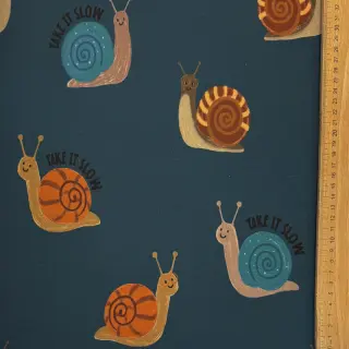 Sweat Snails petrol digital print