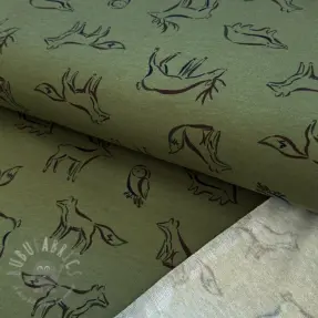 Sweat SOFT Forest animals green