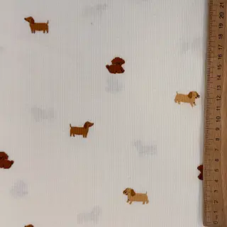 Jersey RIB Dogs off white