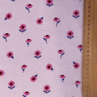 Jersey RIB Flowers lilac