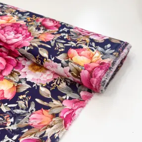 Viscose RADIANCE Manon navy digital print