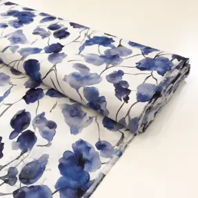 Viscose RADIANCE Galia blue digital print