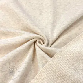 Sweat fabric COTTON ecru melange