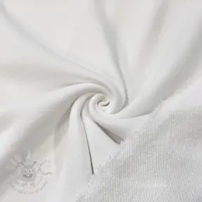 Sweat fabric COTTON white