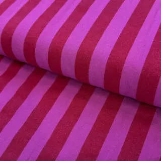 Cotton fabric YARN DYED NOVA Stripe red fuchsia
