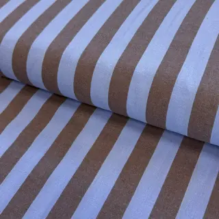 Cotton fabric YARN DYED NOVA Stripe blue brown