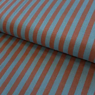 Cotton fabric YARN DYED BIG Stripes brown