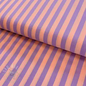Cotton fabric YARN DYED BIG Stripes peach