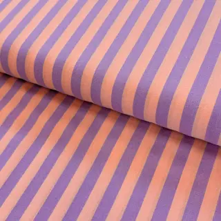 Cotton fabric YARN DYED BIG Stripes peach