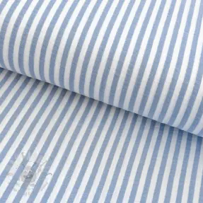 Double gauze/muslin YARN DYED Summer stripe blue