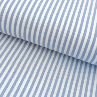 Double gauze/muslin YARN DYED Summer stripe blue