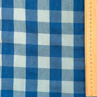 Cotton fabric YARN DYED SONJA Checks blue green