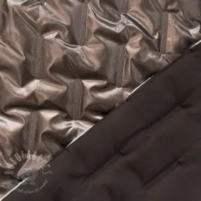 Stepped fabric Metallic bronze