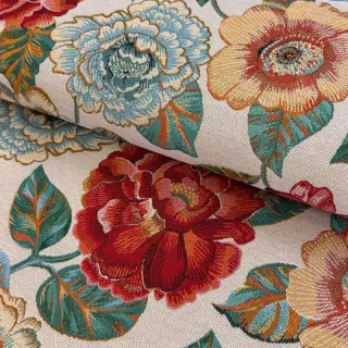 Decoration fabric jacquard Ashley blanc