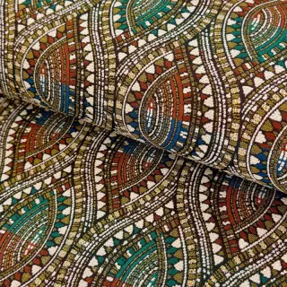 Decoration fabric jacquard Yetu multico