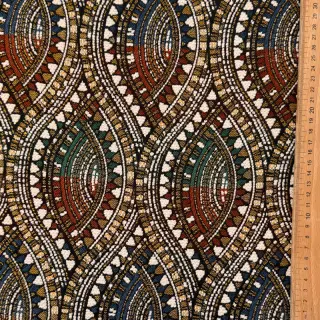Decoration fabric jacquard Yetu multico