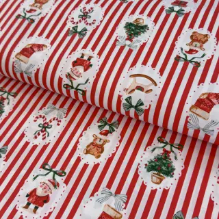 Cotton fabric Sweetie rouge