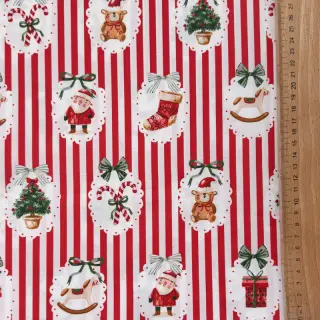 Cotton fabric Sweetie rouge