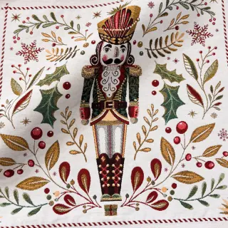 Decoration fabric jacquard Casse-Noisette blanc design A PANEL