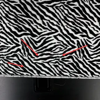 Decoration fabric jacquard Tanzanie noir blanc 2nd class