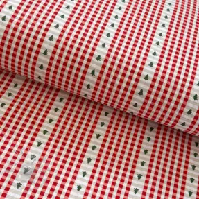 Cotton fabric Epinette rouge