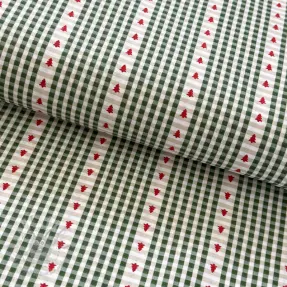 Cotton fabric Epinette vert